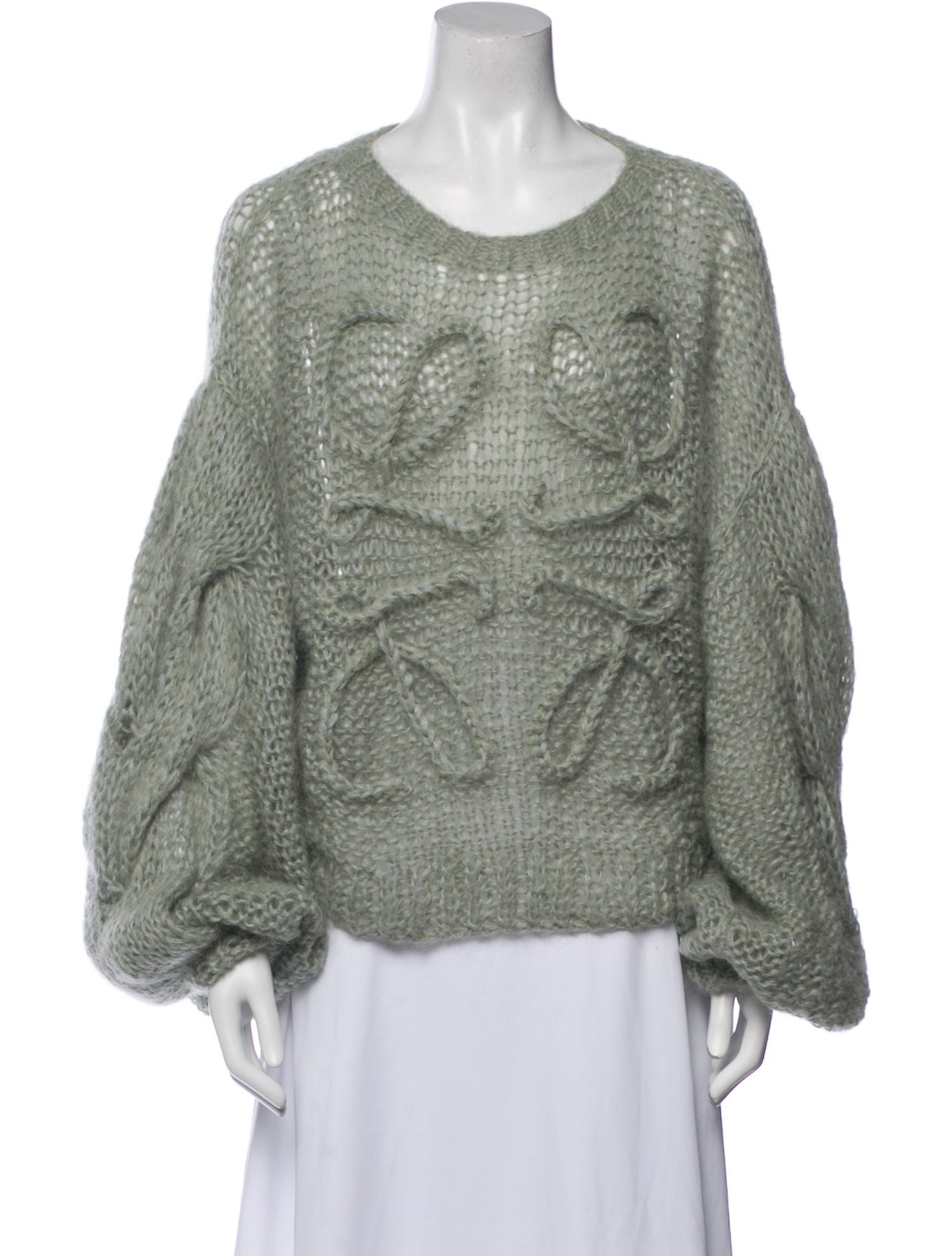 Loewe Mohair Scoop Neck Sweater