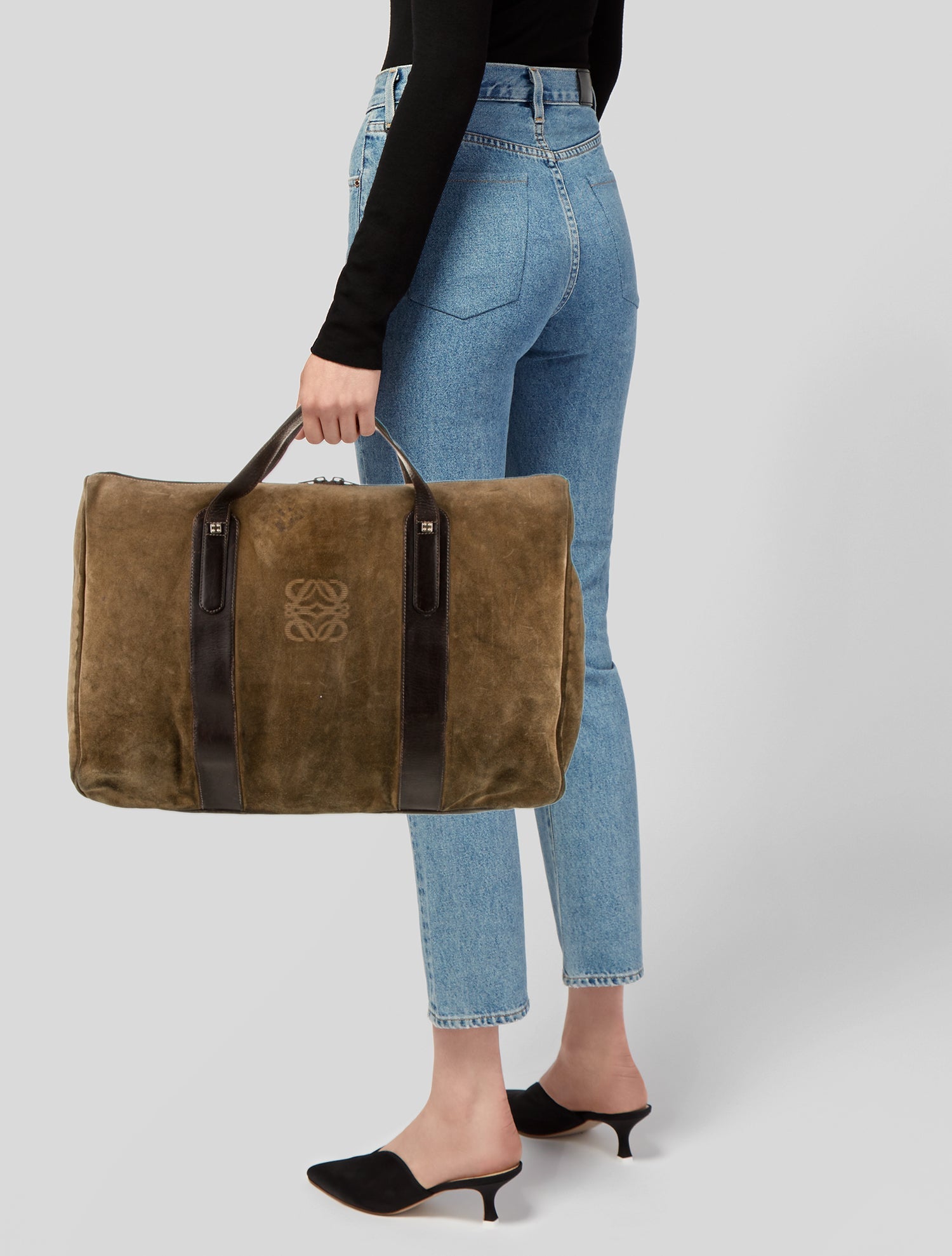 Loewe Suede Briefcase