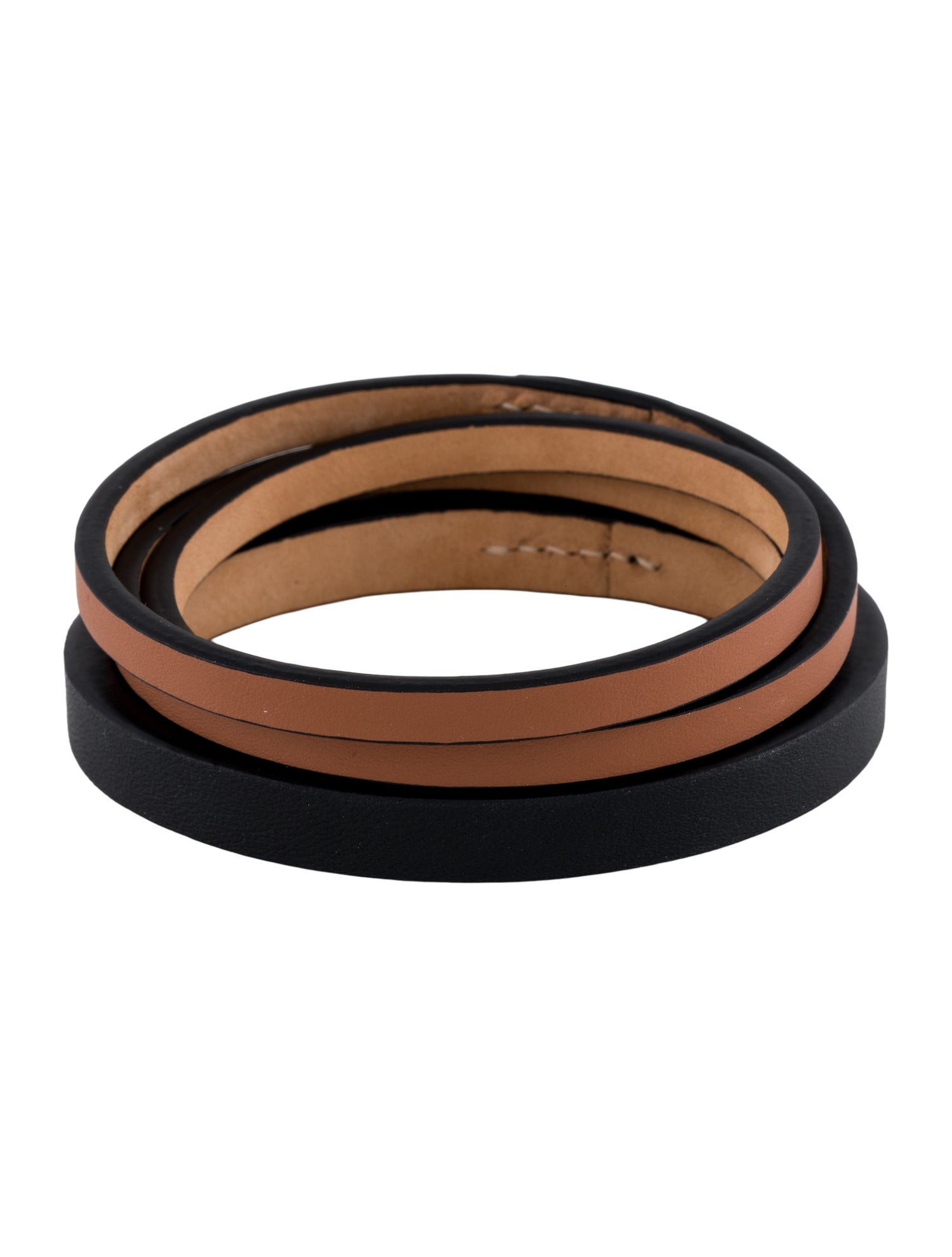 Loewe Leather double wrap bracelet