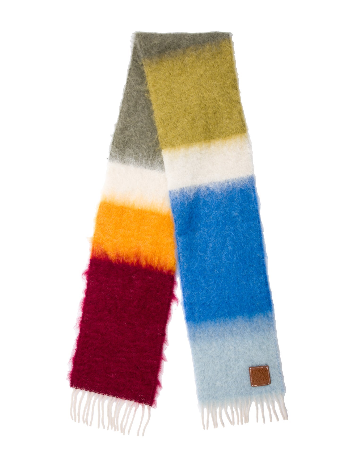 Loewe Mohair Striped Scarf