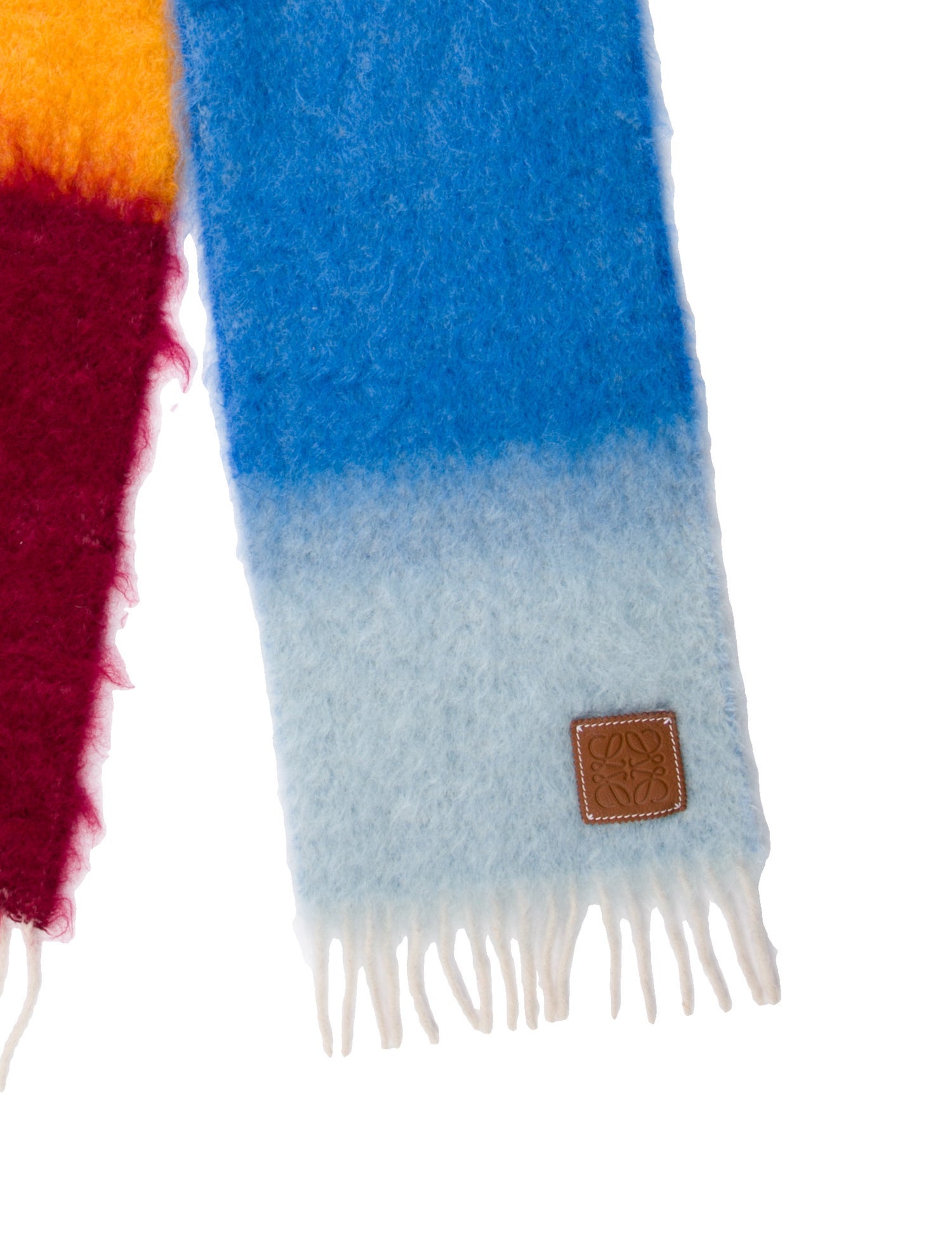 Loewe Mohair Striped Scarf