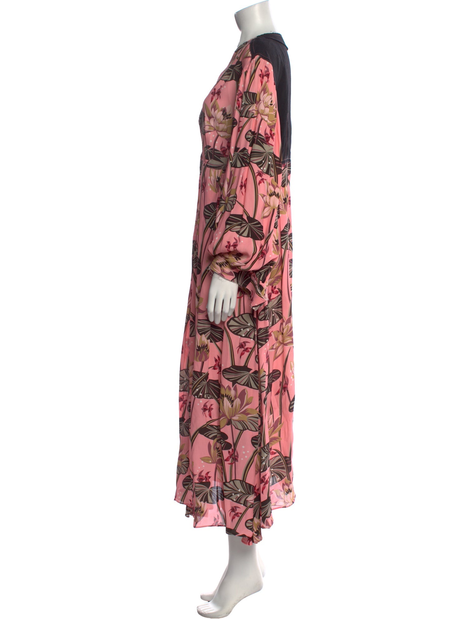 loewe pink dress Loewe x Paula's Ibiza Roses Printed Strappy Knit Dress