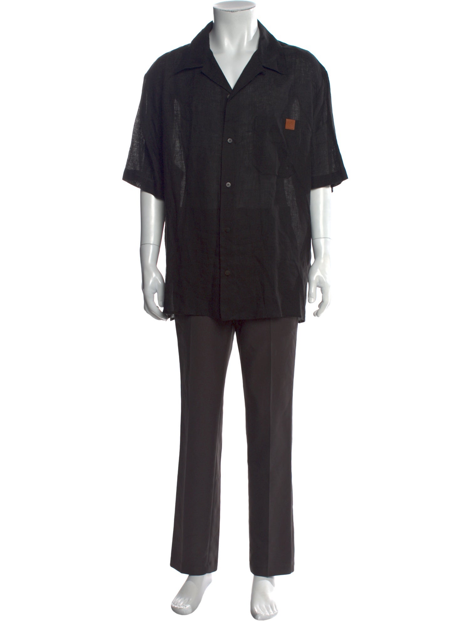 Loewe Paula's Ibiza Signature Logo Linen Shirt