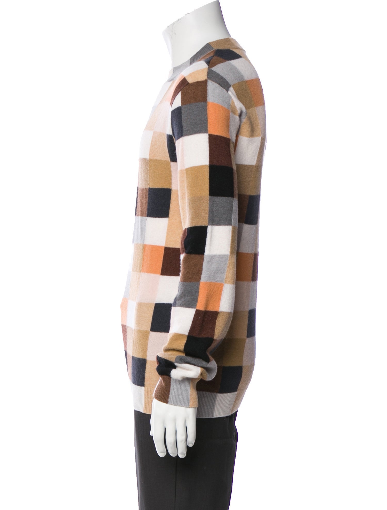 Loewe Wool Plaid Print Pullover