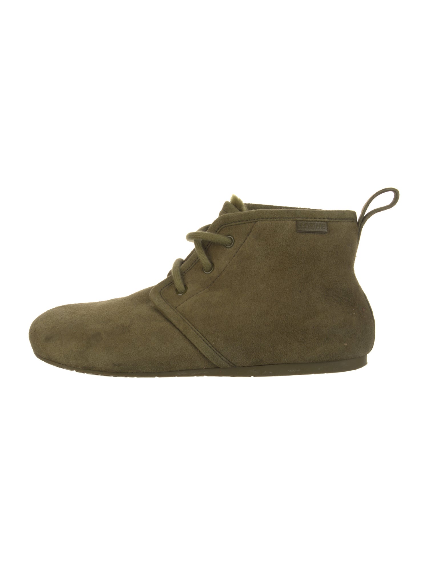 Loewe Suede Lace-Up Boots