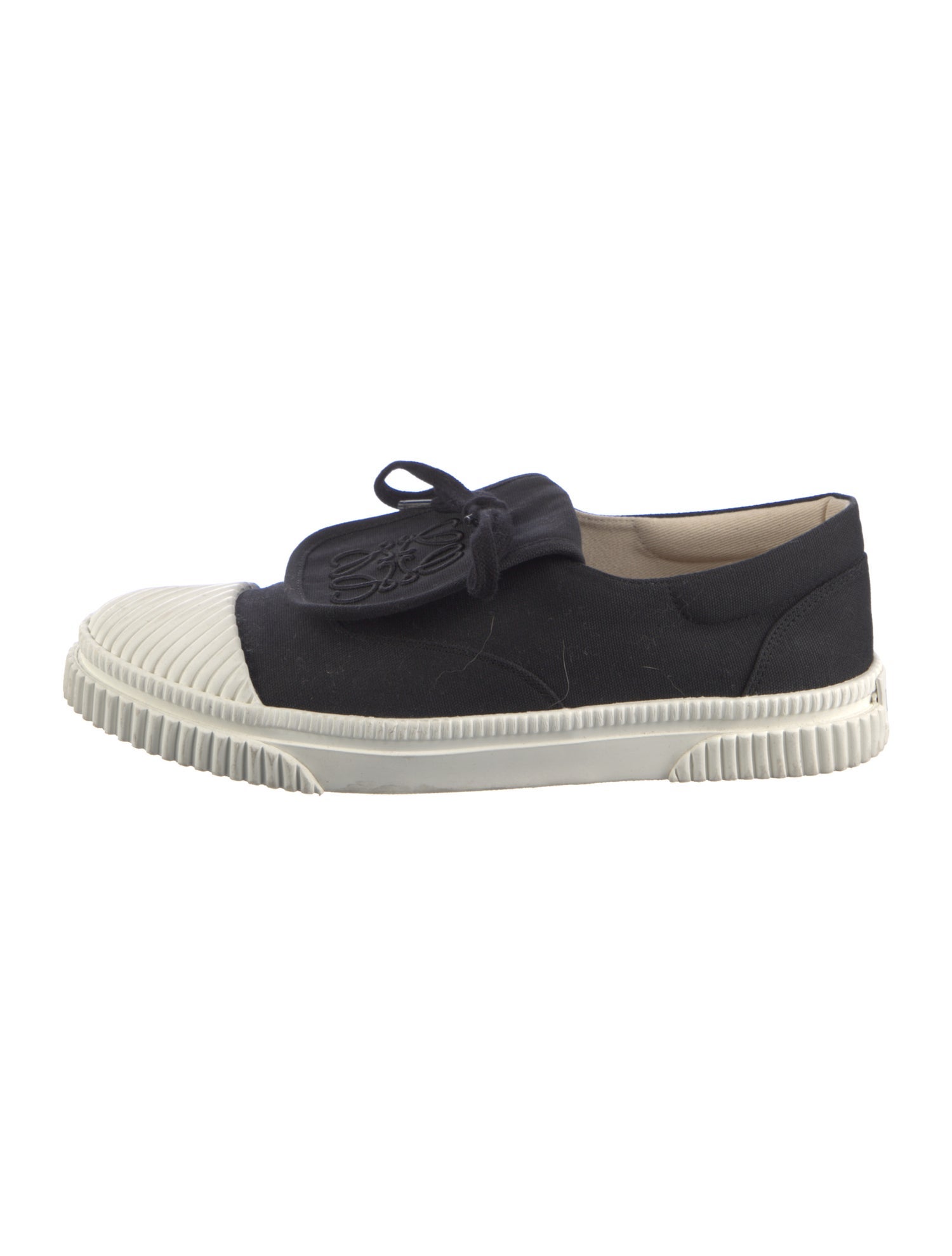 Loewe Canvas Colorblock Pattern Sneakers