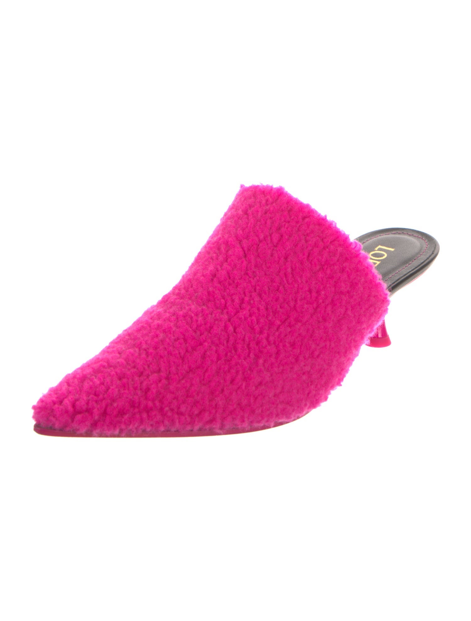 Loewe Shearling Fur Trim Mules