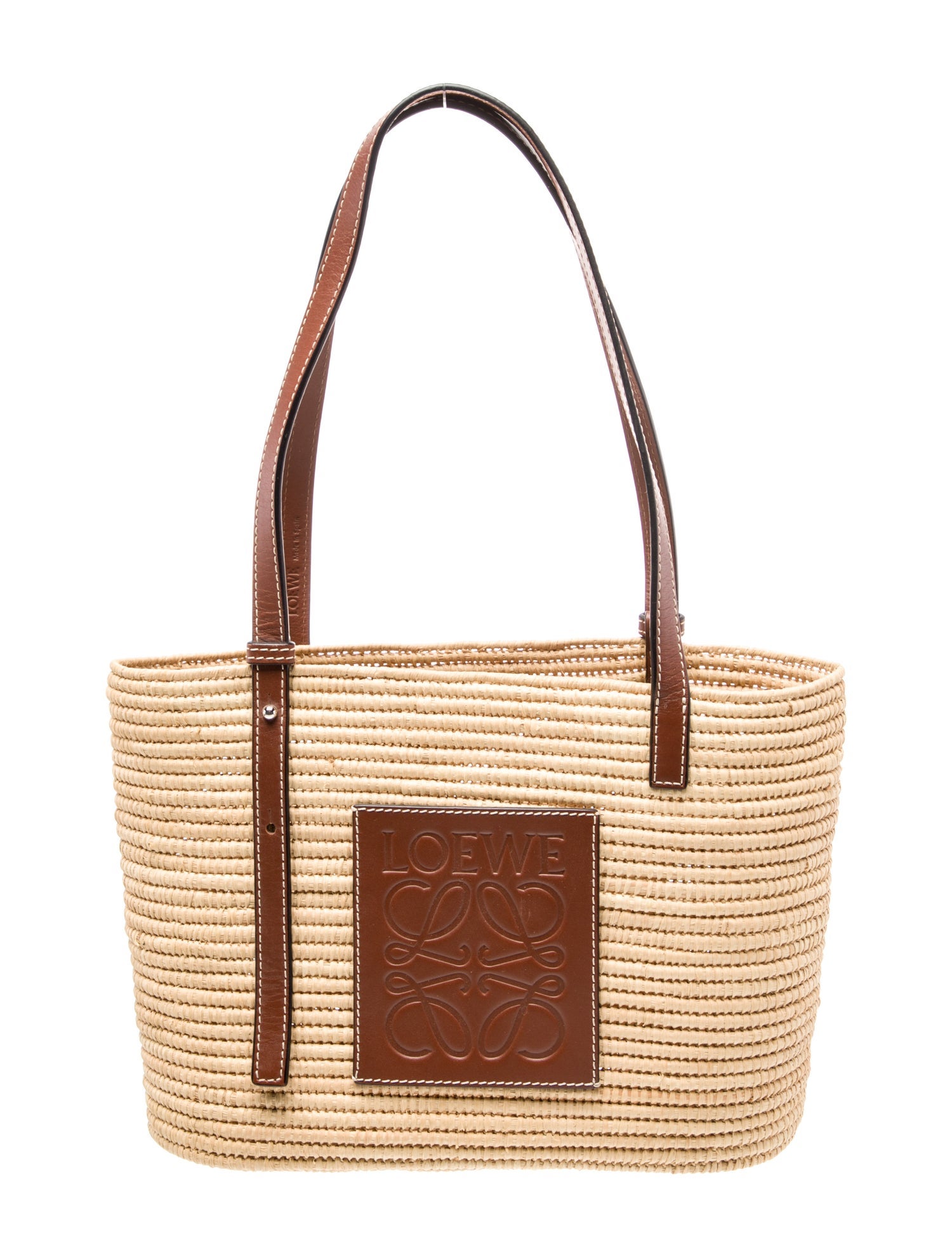 Loewe Raffia Square Basket