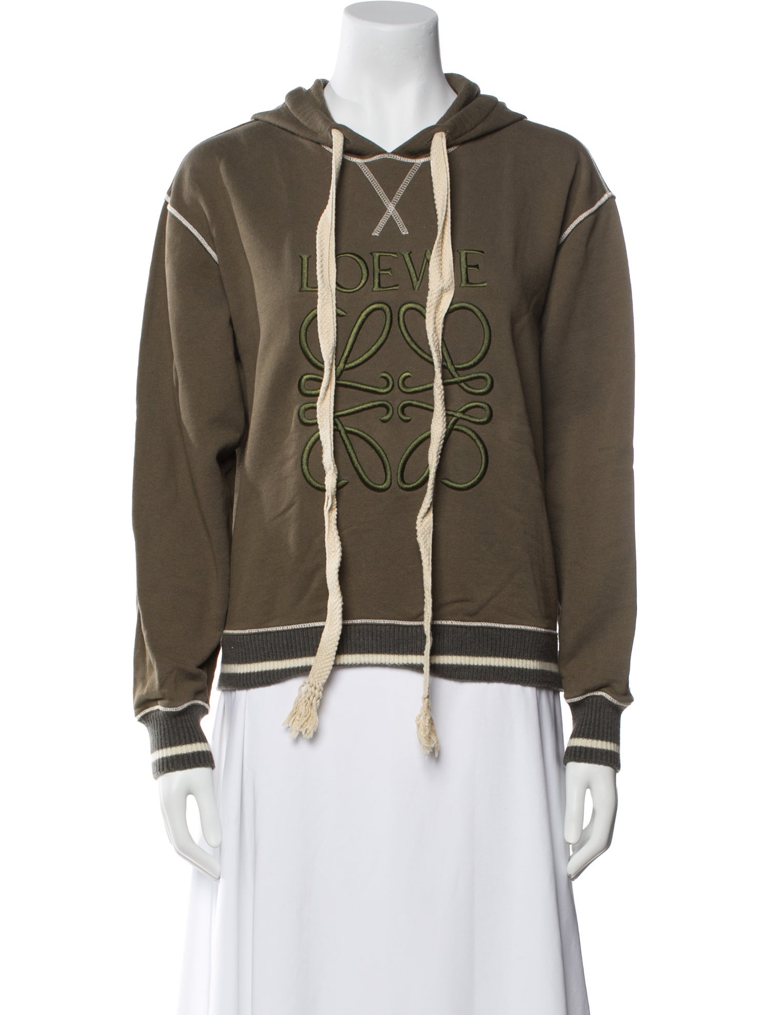 Loewe Graphic Print Crew Neck Hoodie