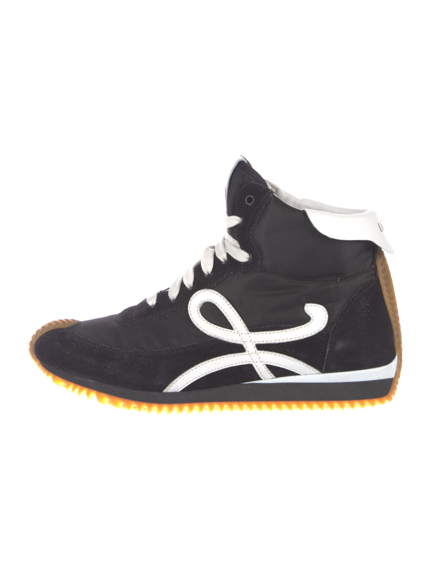 Loewe Suede Leather Trim Embellishment Sneakers