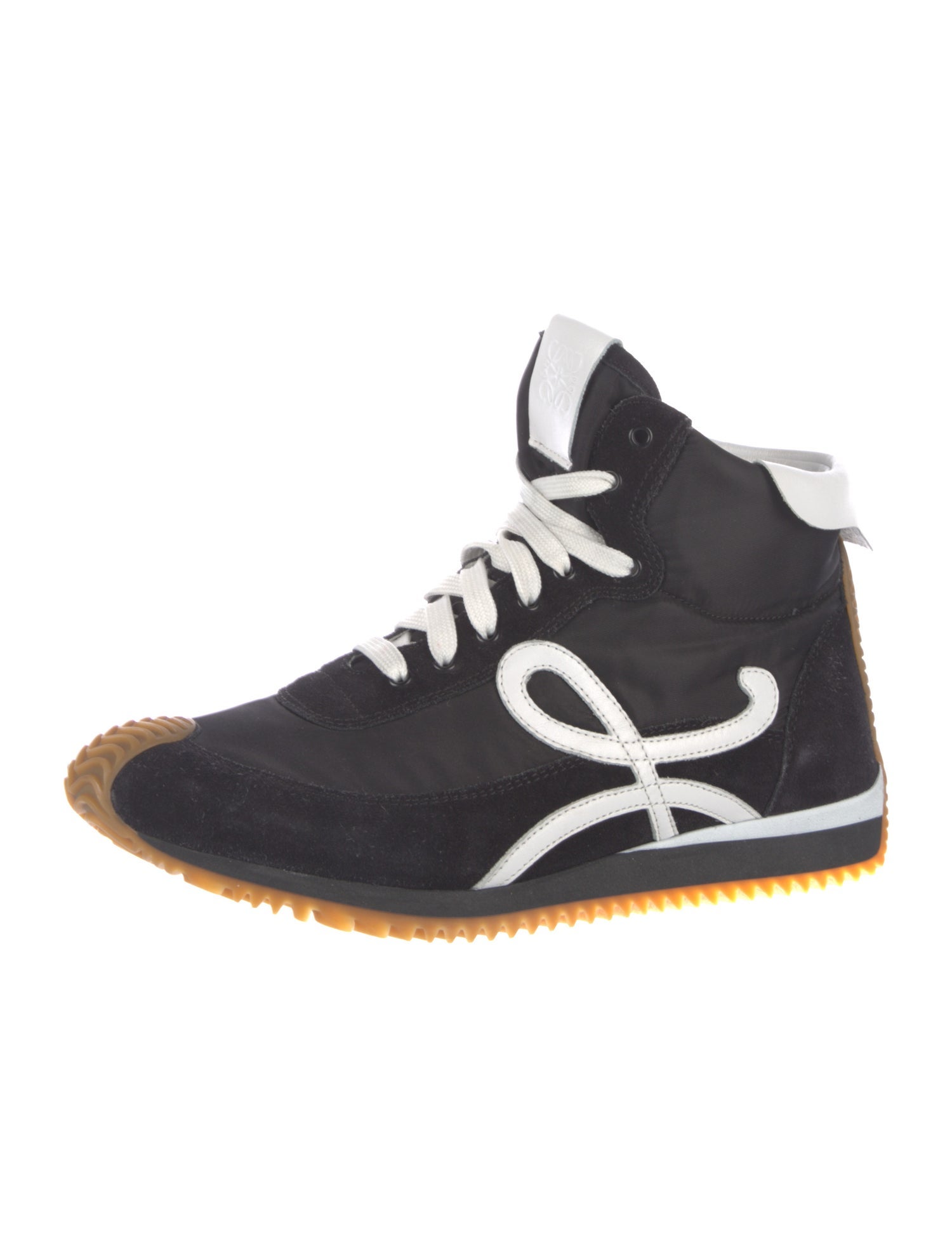 Loewe Suede Leather Trim Embellishment Sneakers