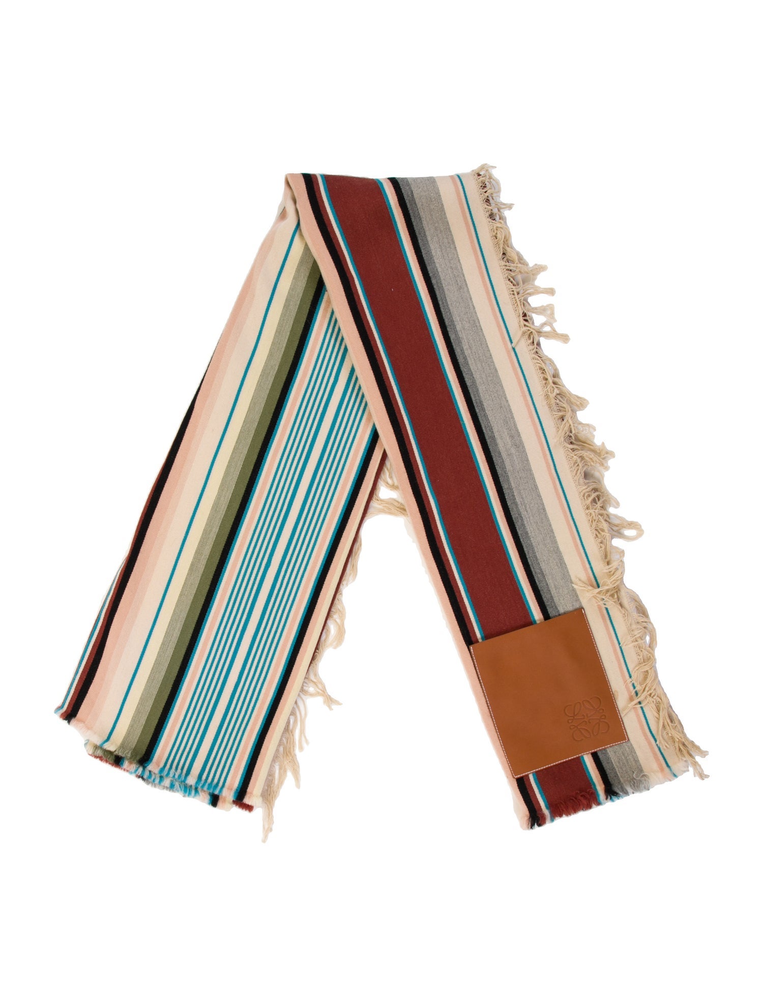 Loewe Virgin Wool Striped Shawl