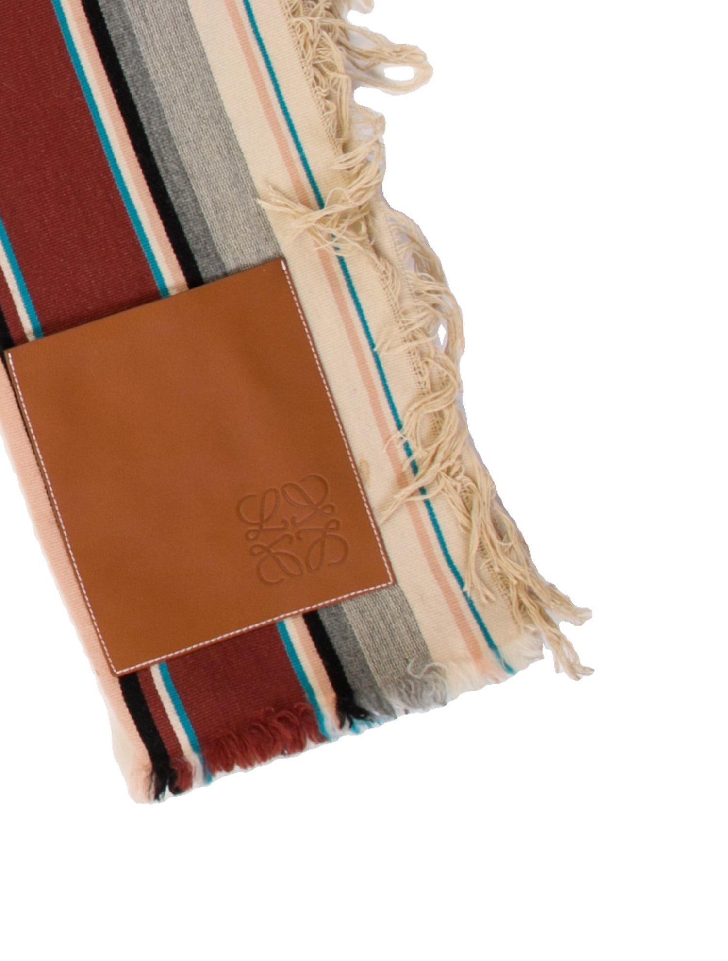 Loewe Virgin Wool Striped Shawl