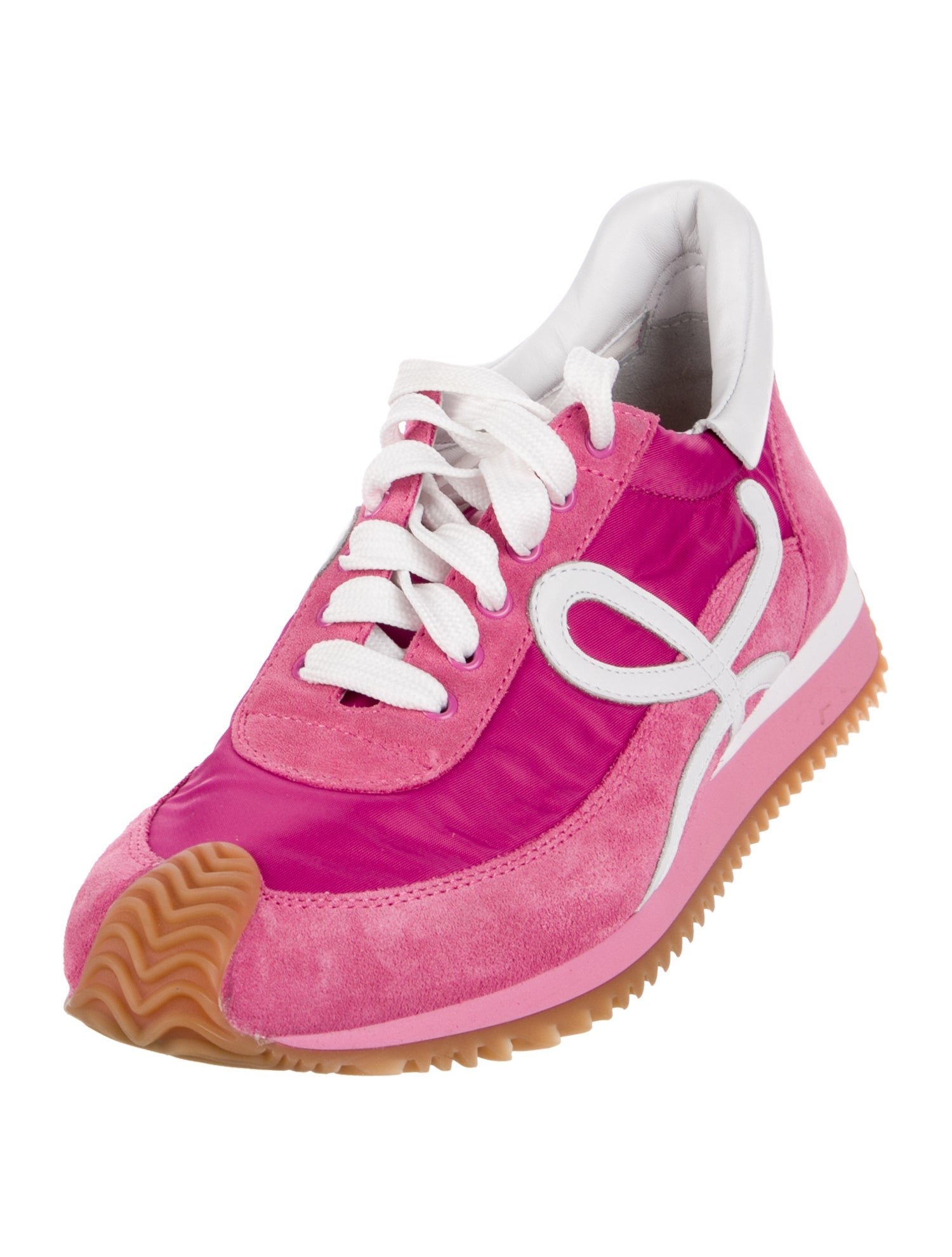 Loewe Suede Printed Athletic Sneakers