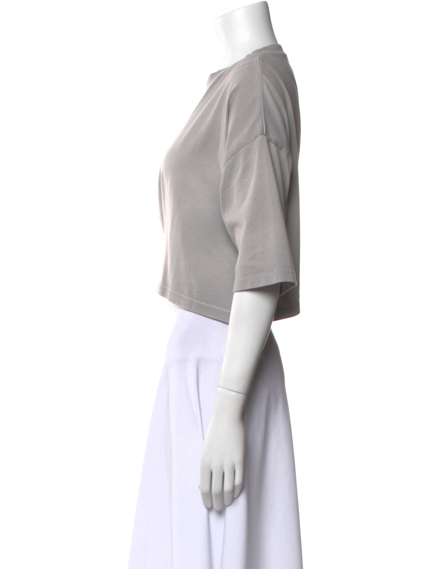 Loewe Crew Neck Short Sleeve Crop Top