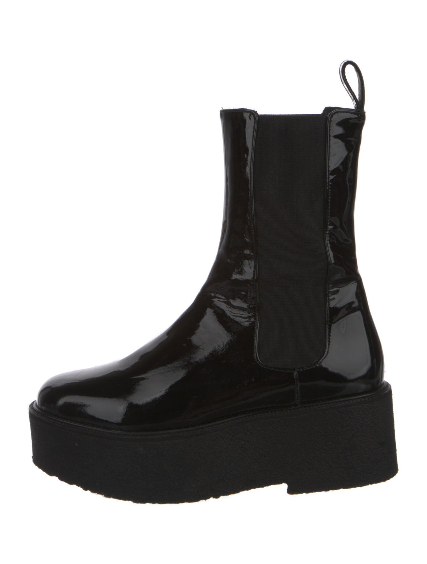 Loewe Patent Leather Chelsea Boots