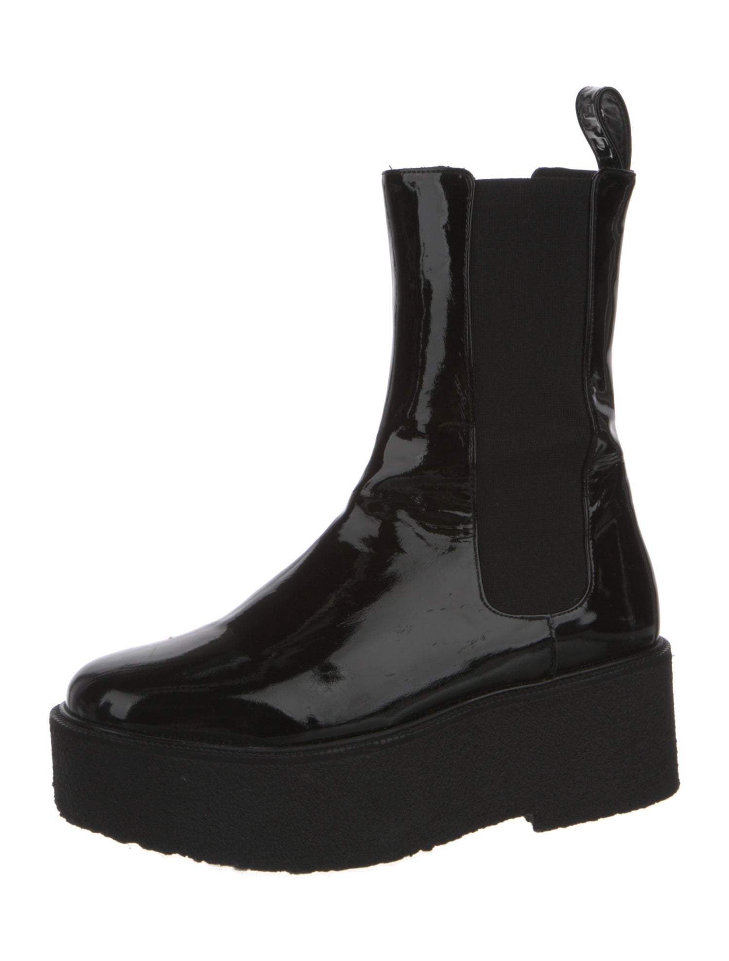 Loewe Patent Leather Chelsea Boots
