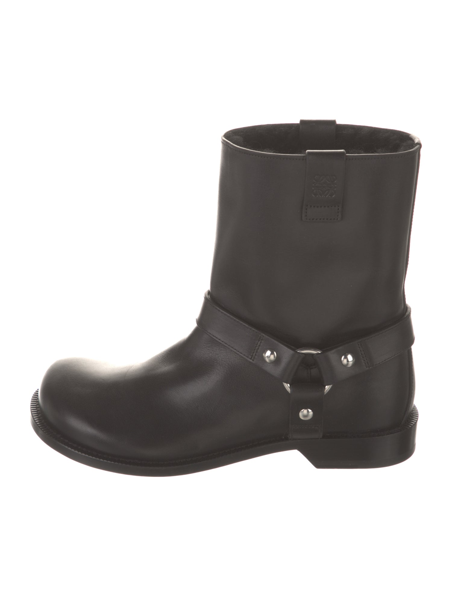 Loewe Leather Moto Boots
