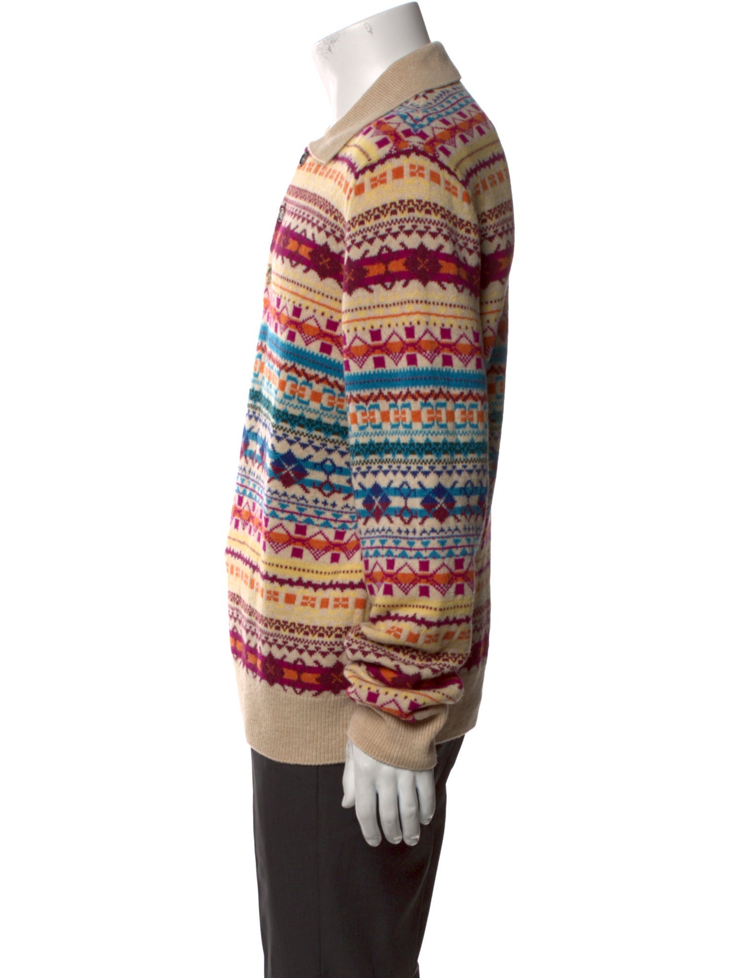 Loewe Wool Striped Polo Sweater