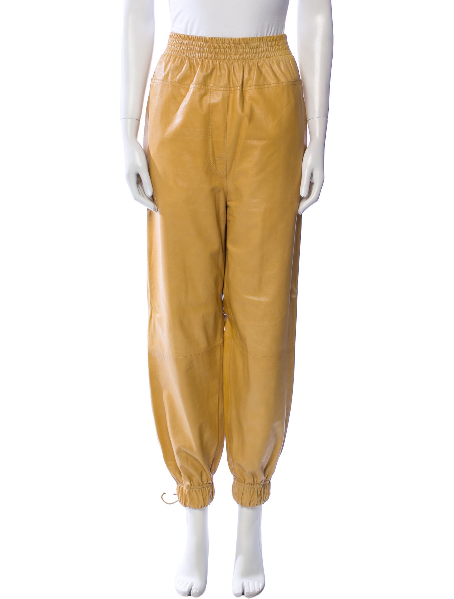 Loewe Lamb Leather Skinny Leg Pants