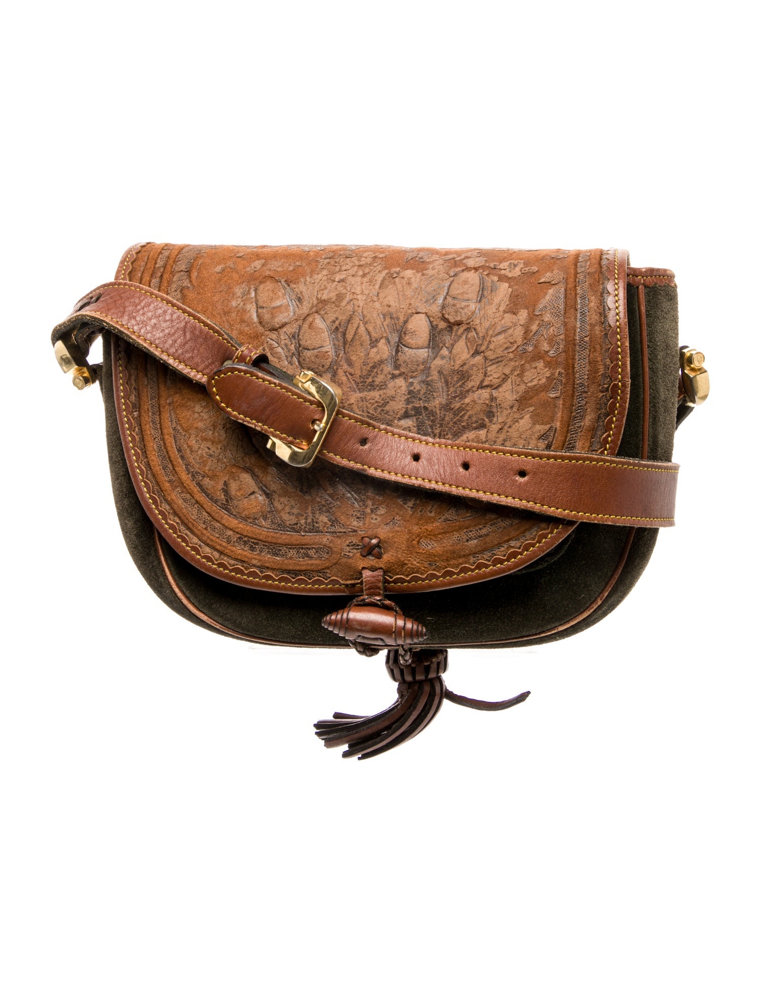 Loewe Suede Caza Cordobán Ronda Bag