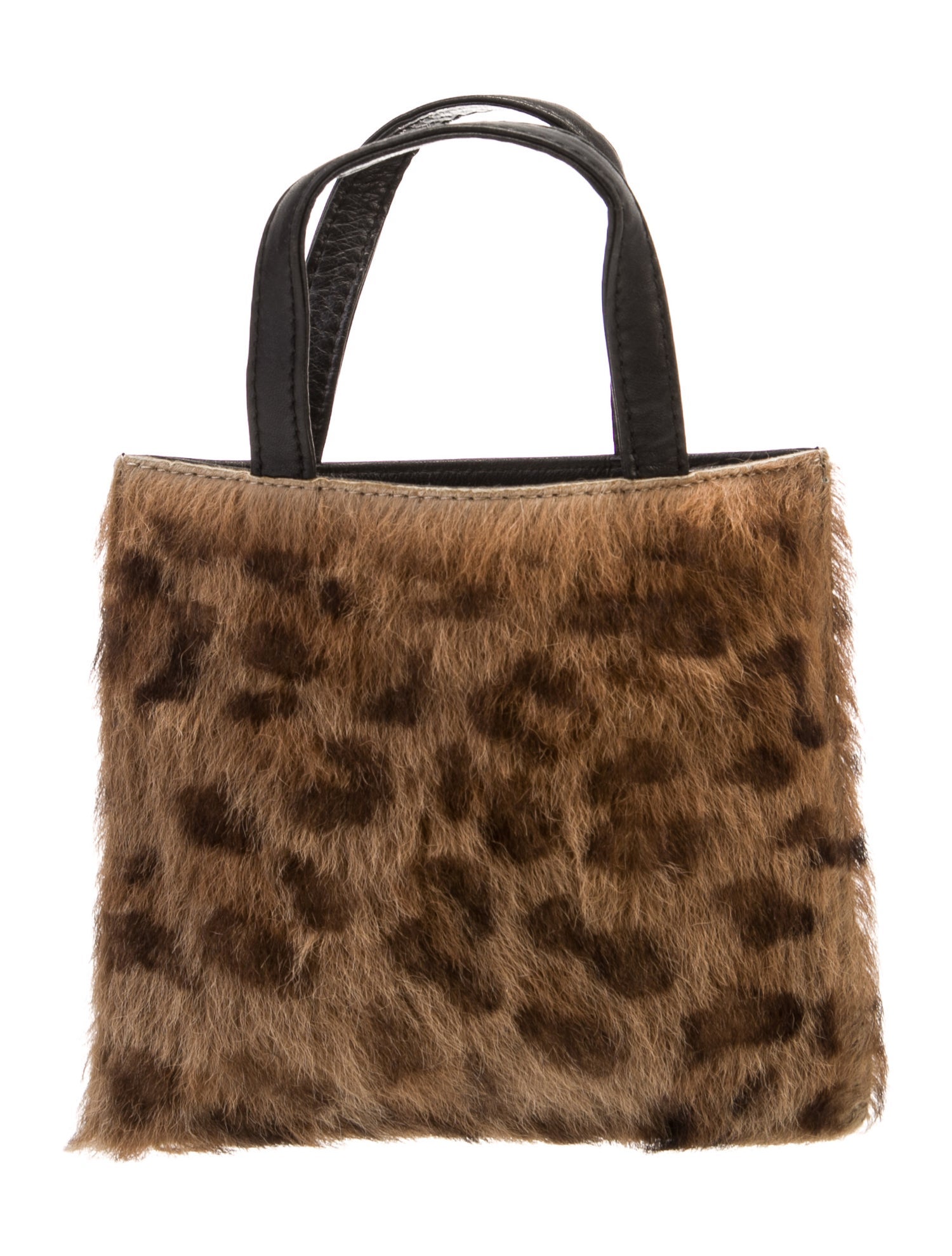 Loewe Faux Fur Top Handle Bag Vintage