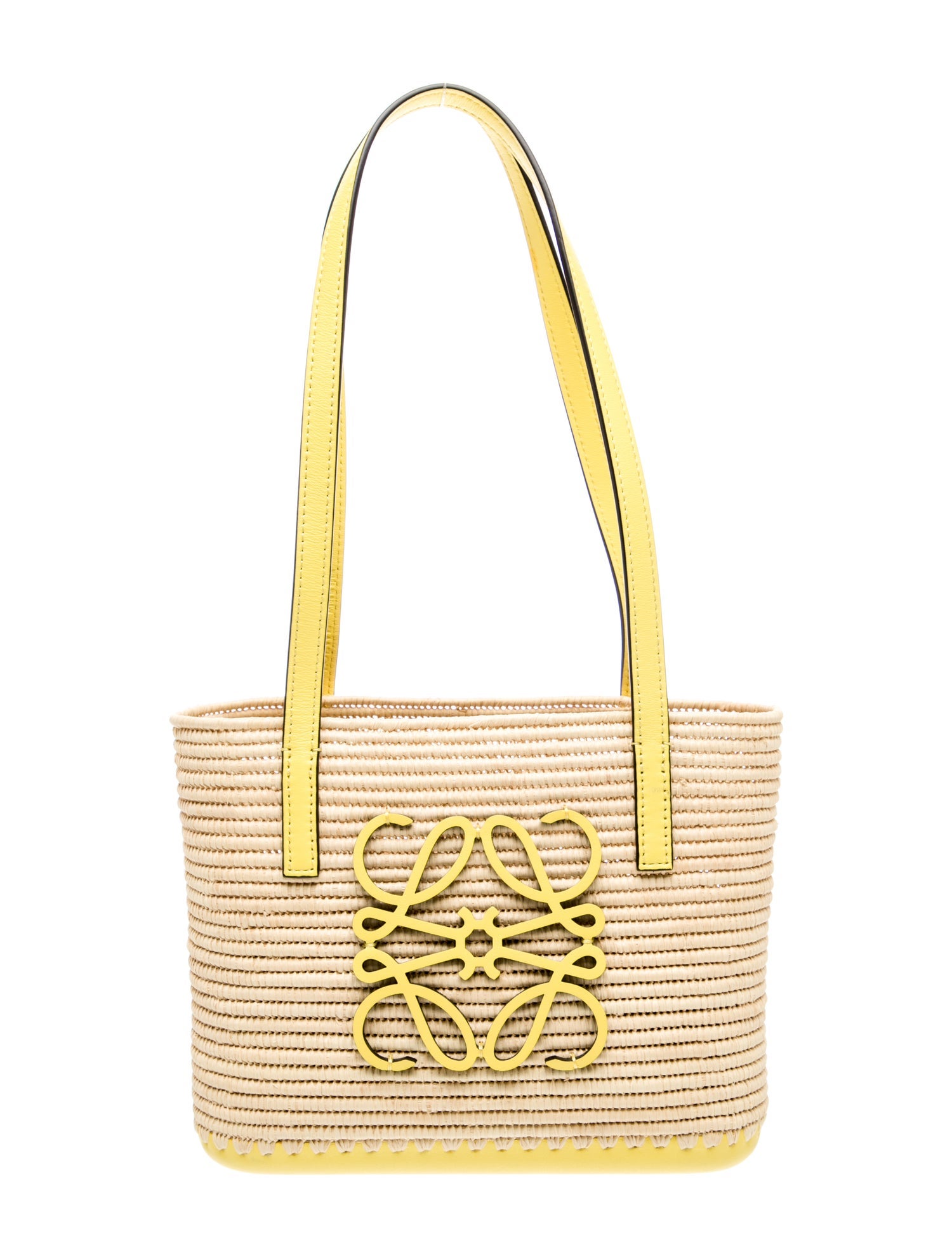 Loewe Raffia 2022 Mini Square Basket Bag