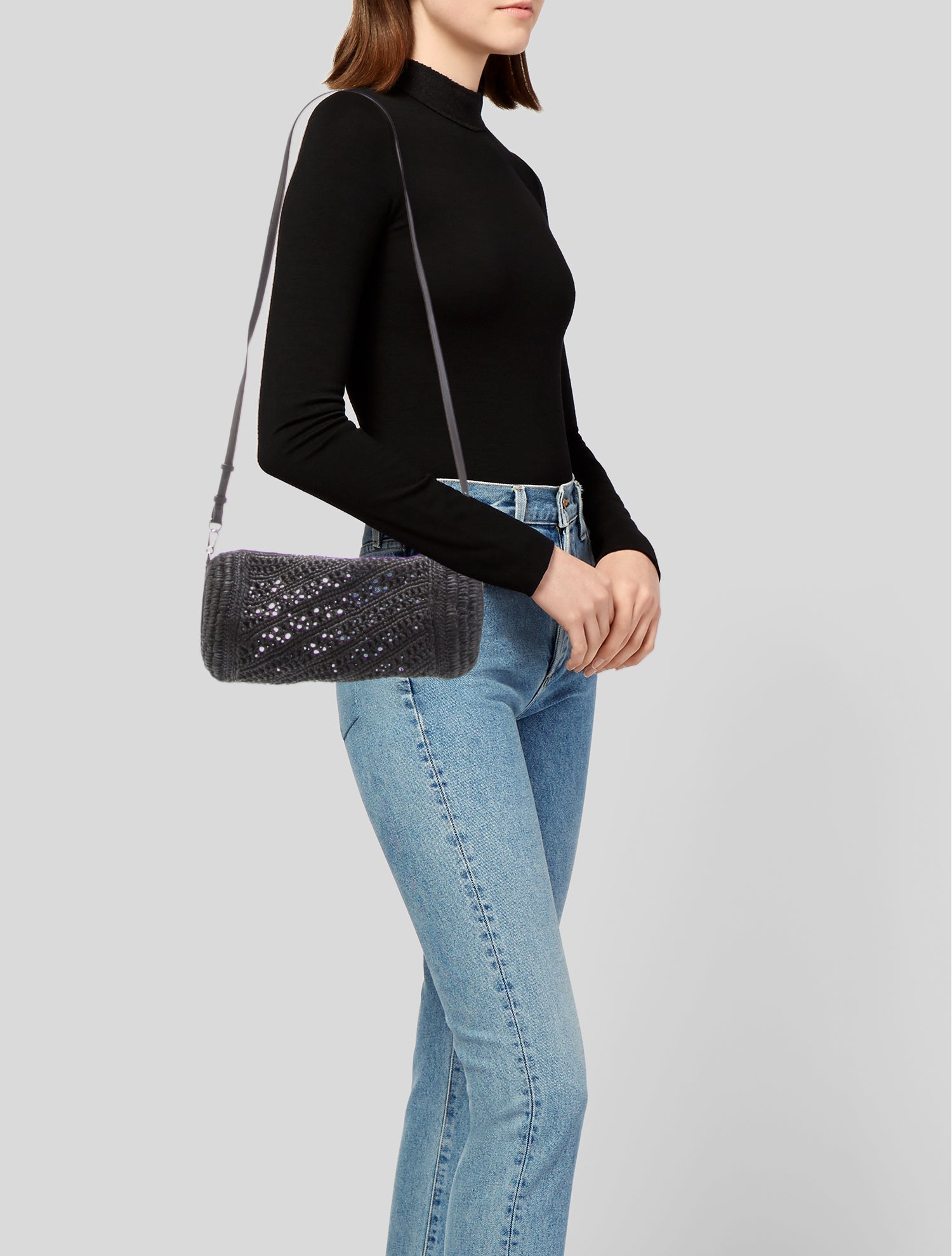 Loewe Raffia Bracelet Pouch