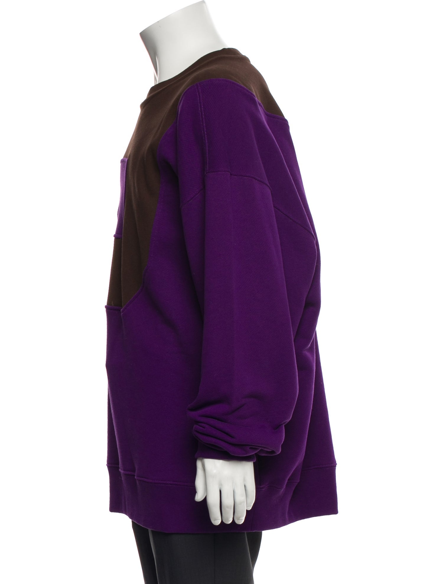 Loewe Colorblock Pattern Crew Neck Pullover