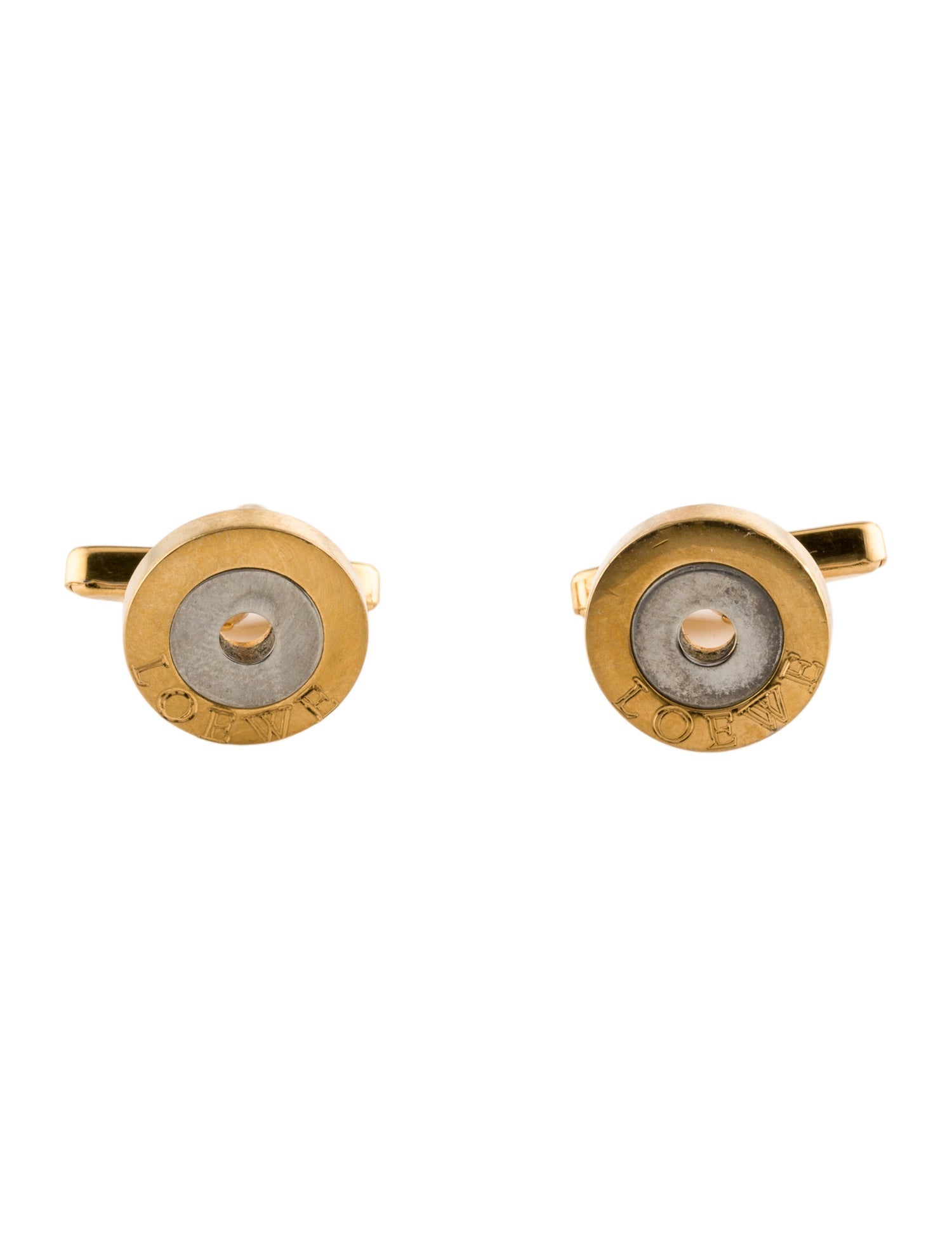 Loewe Two-Tone Round Cufflinks