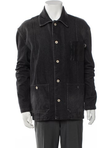 Pre-owned Loewe Signature Logo Coat In Black