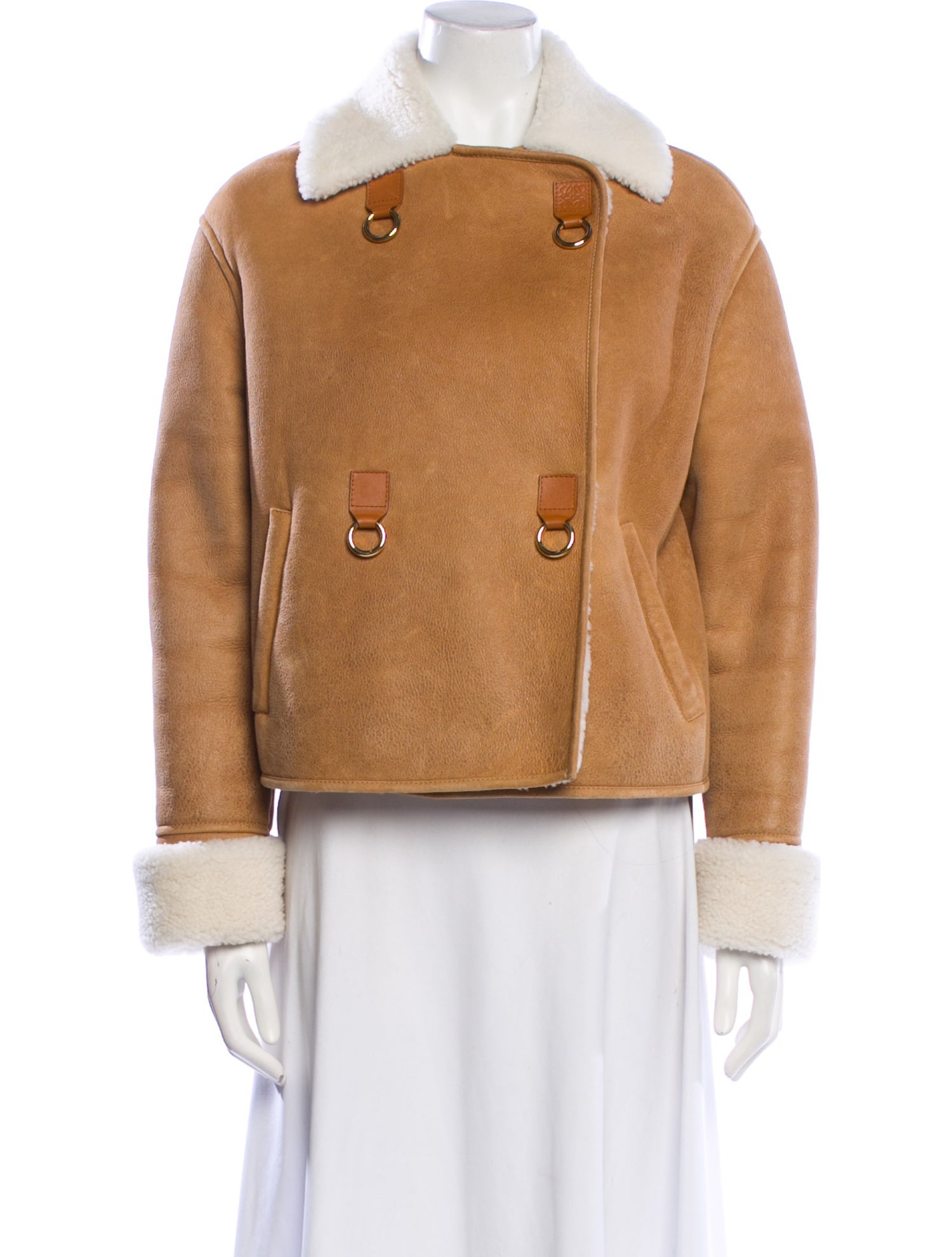 Loewe 2020 Cropped Faux Fur Jacket