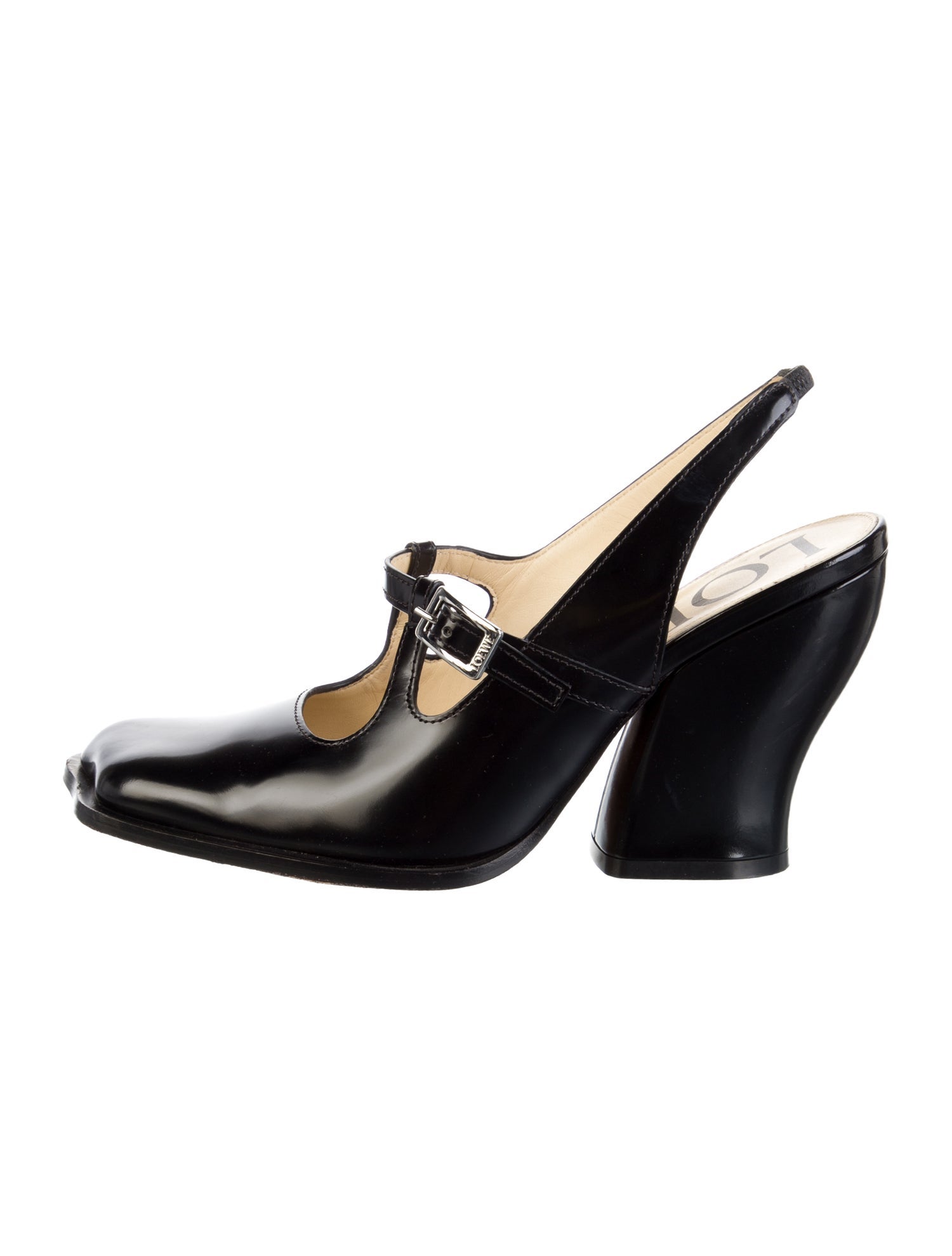 Loewe Leather Slingback Pumps