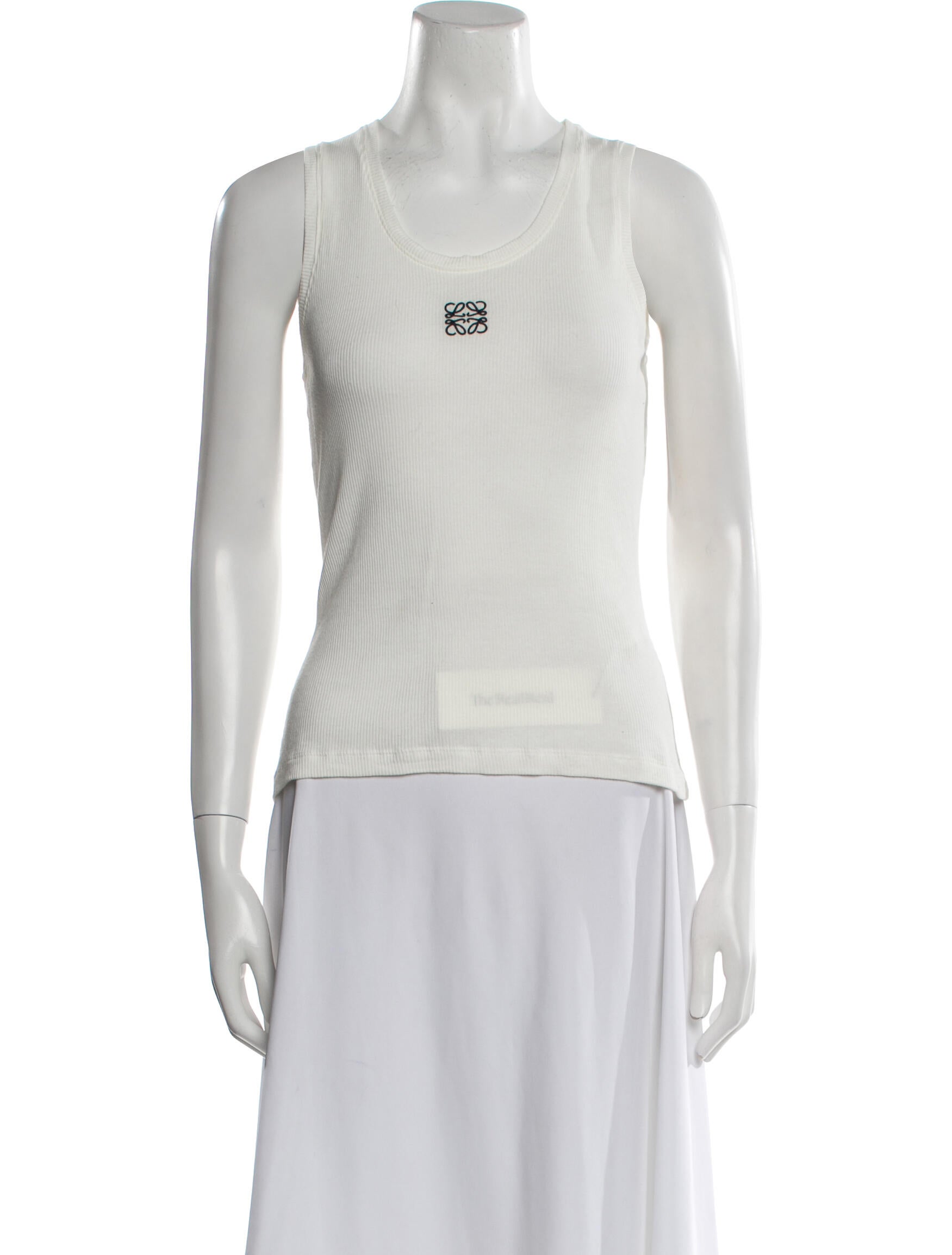 Loewe Anagram Scoop Neck Top