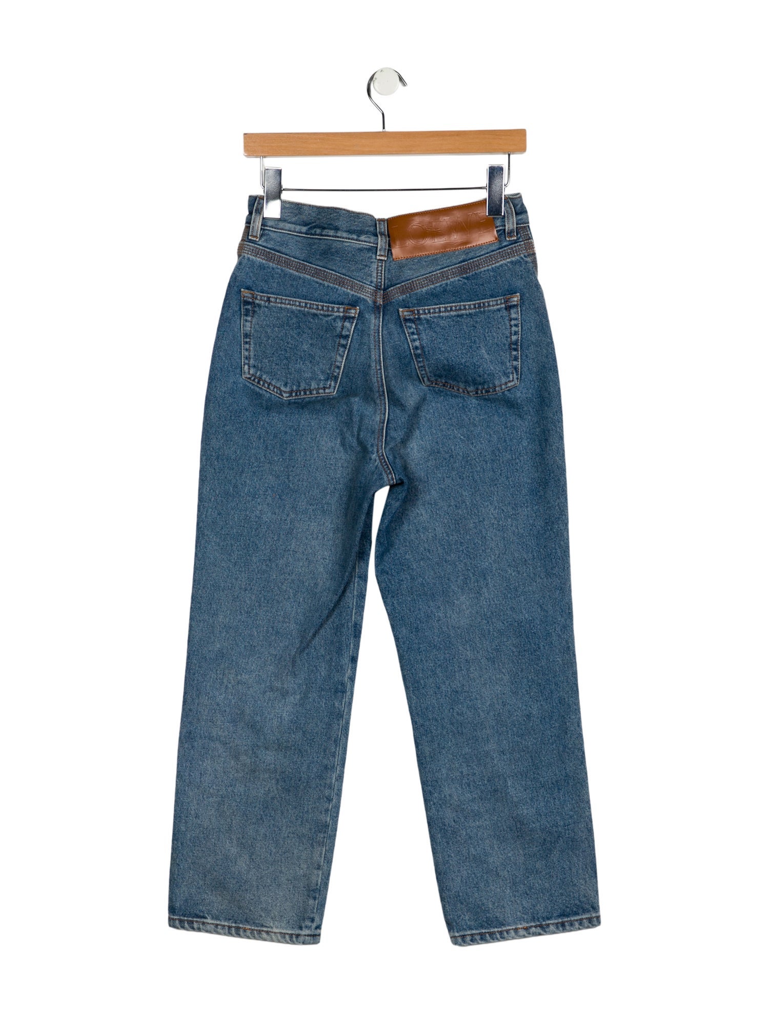 Loewe High-Rise Straight Leg Jeans