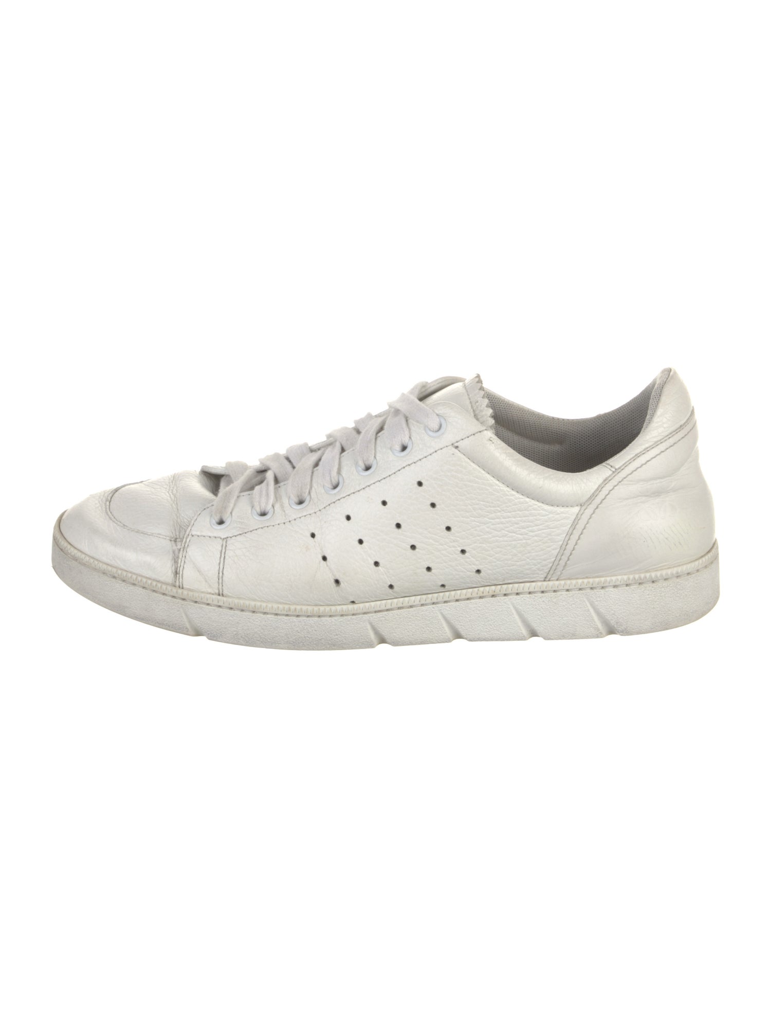 Loewe Leather Lasercut Accents Sneakers