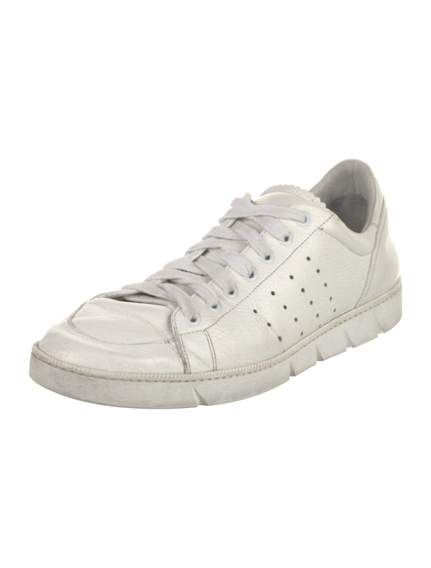 Loewe Leather Lasercut Accents Sneakers