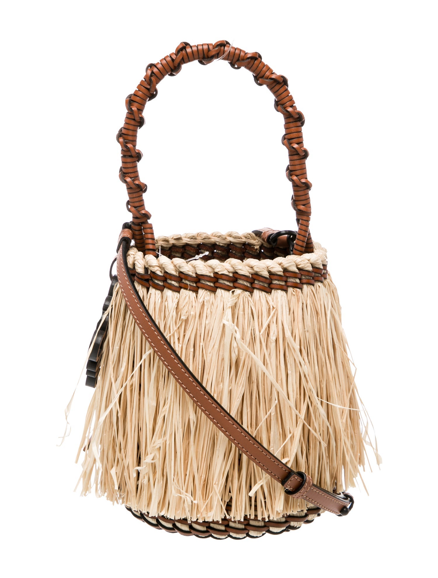 Loewe Raffia Top Handle Bag Small