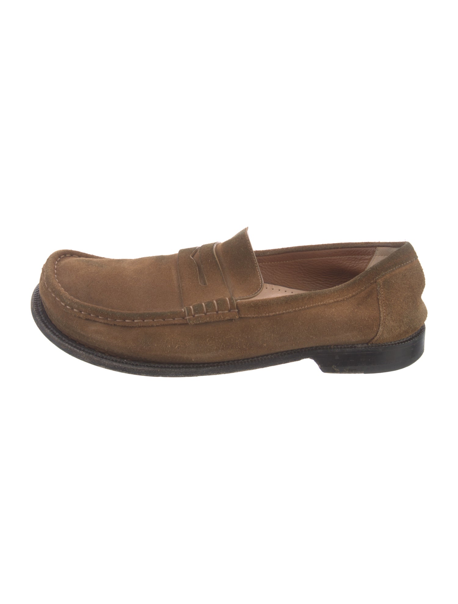 Loewe Suede Dress Loafers