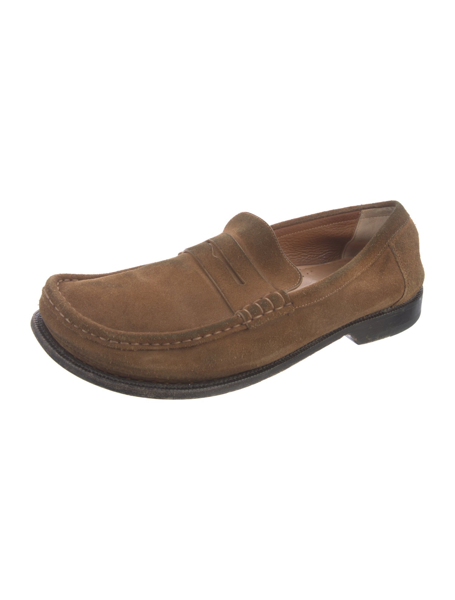 Loewe Suede Dress Loafers
