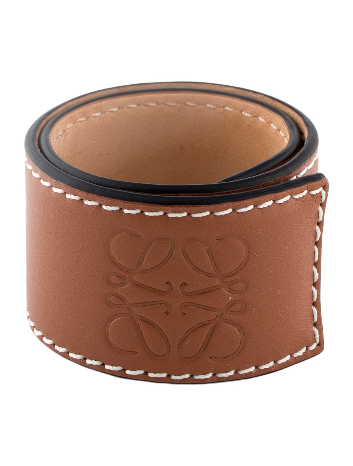 Loewe Leather Slap Wrap Bracelet