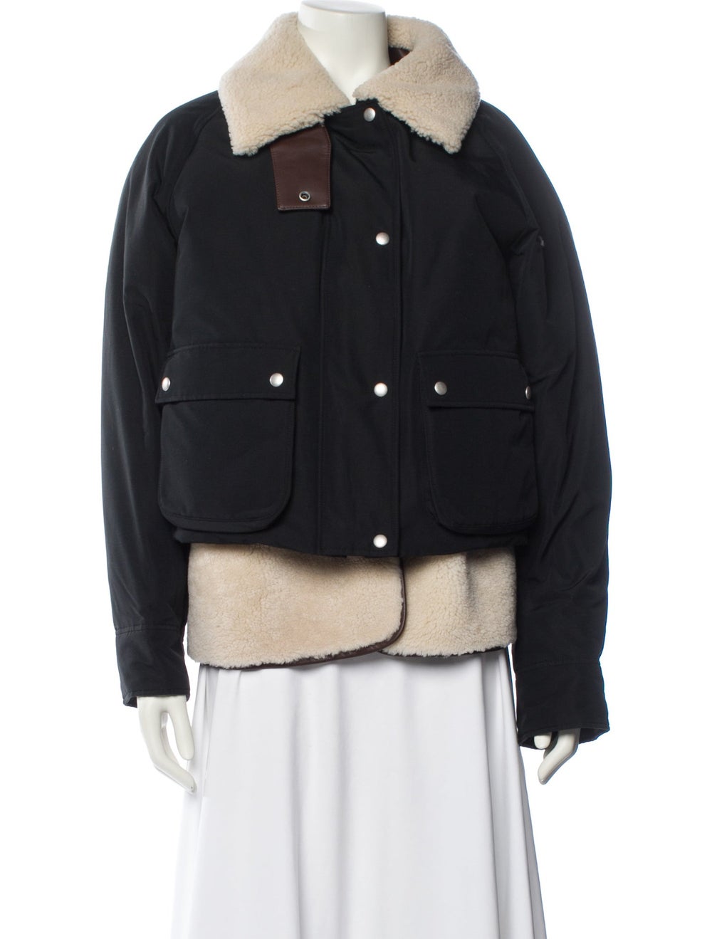 Loewe Lamb Leather Colorblock Pattern Jacket - image 1