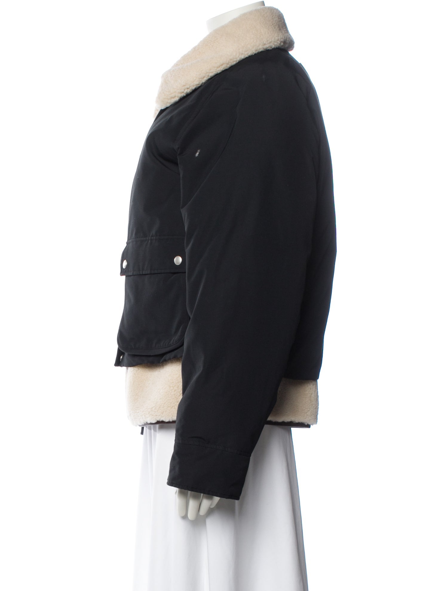 Loewe Lamb Leather Colorblock Pattern Jacket