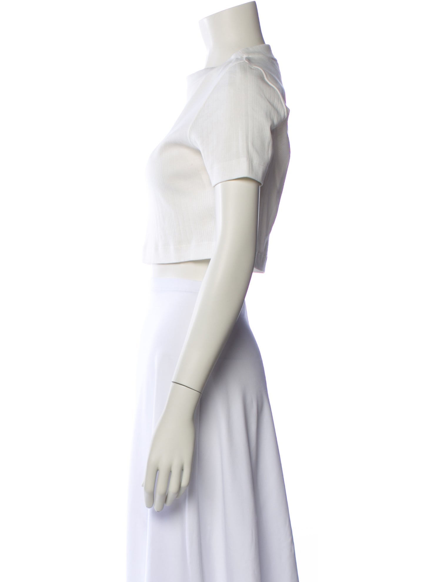 Loewe Crew Neck Short Sleeve Crop Top