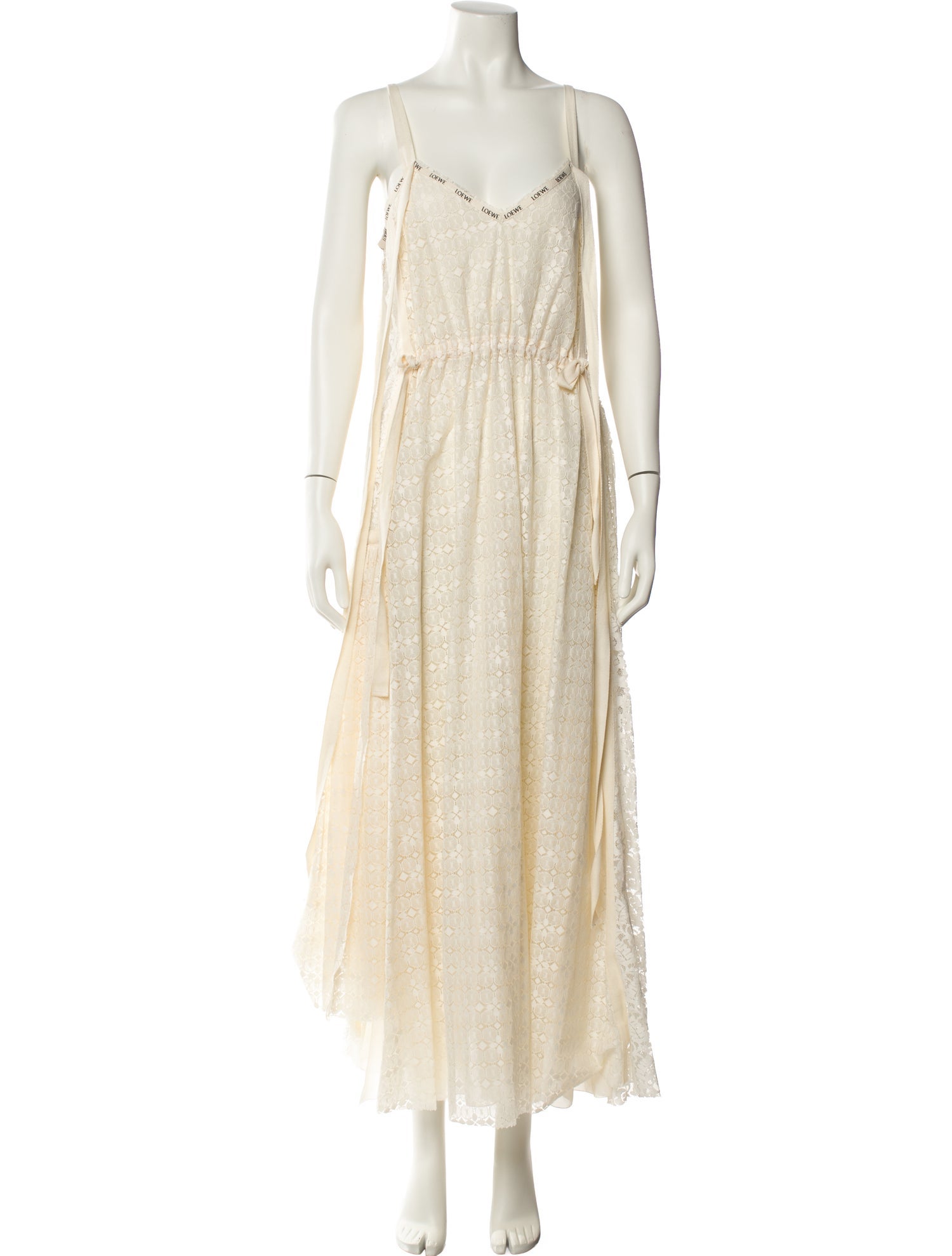 Loewe V-Neck Long Dress