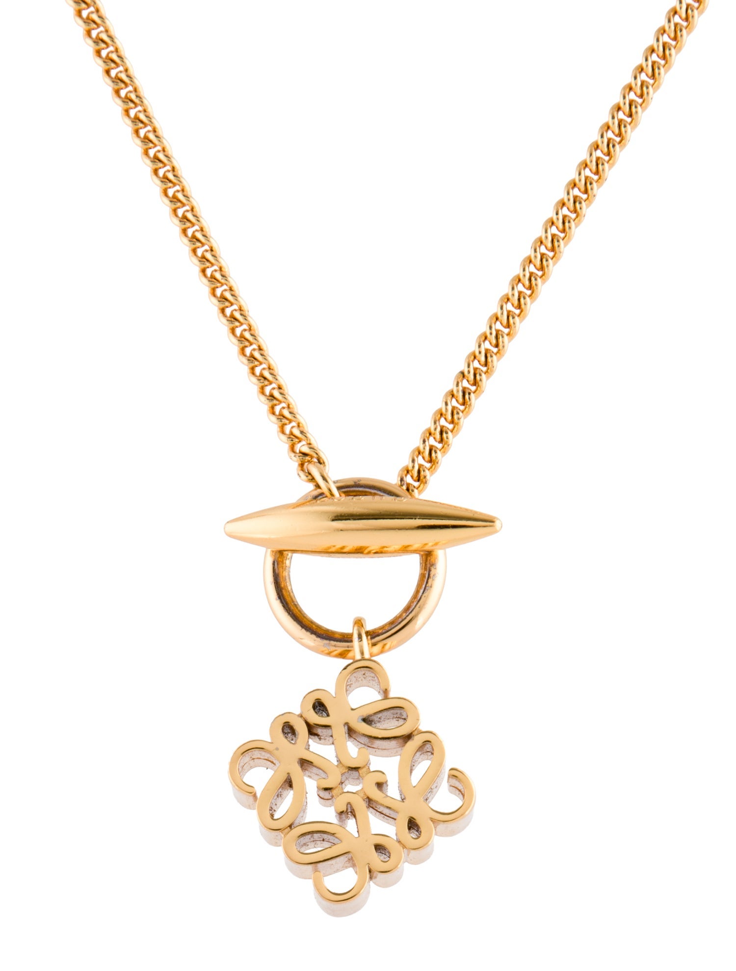 Loewe Anagram Pendant Necklace