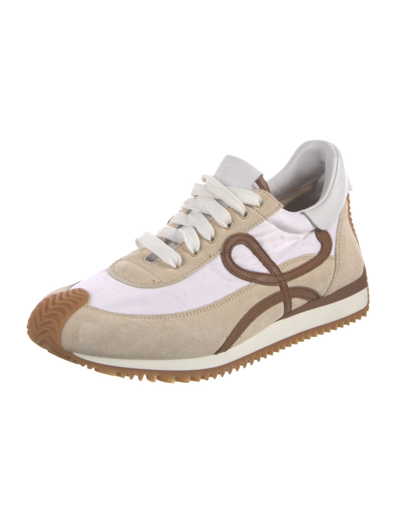 Loewe Suede Graphic Print Athletic Sneakers