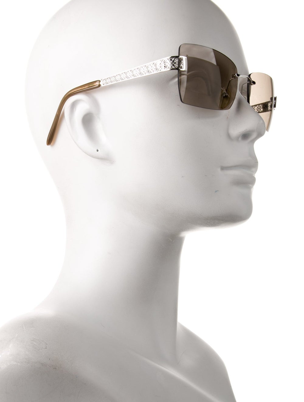 Loewe Square Sunglasses Silver Tortoiseshell Meta… - image 3