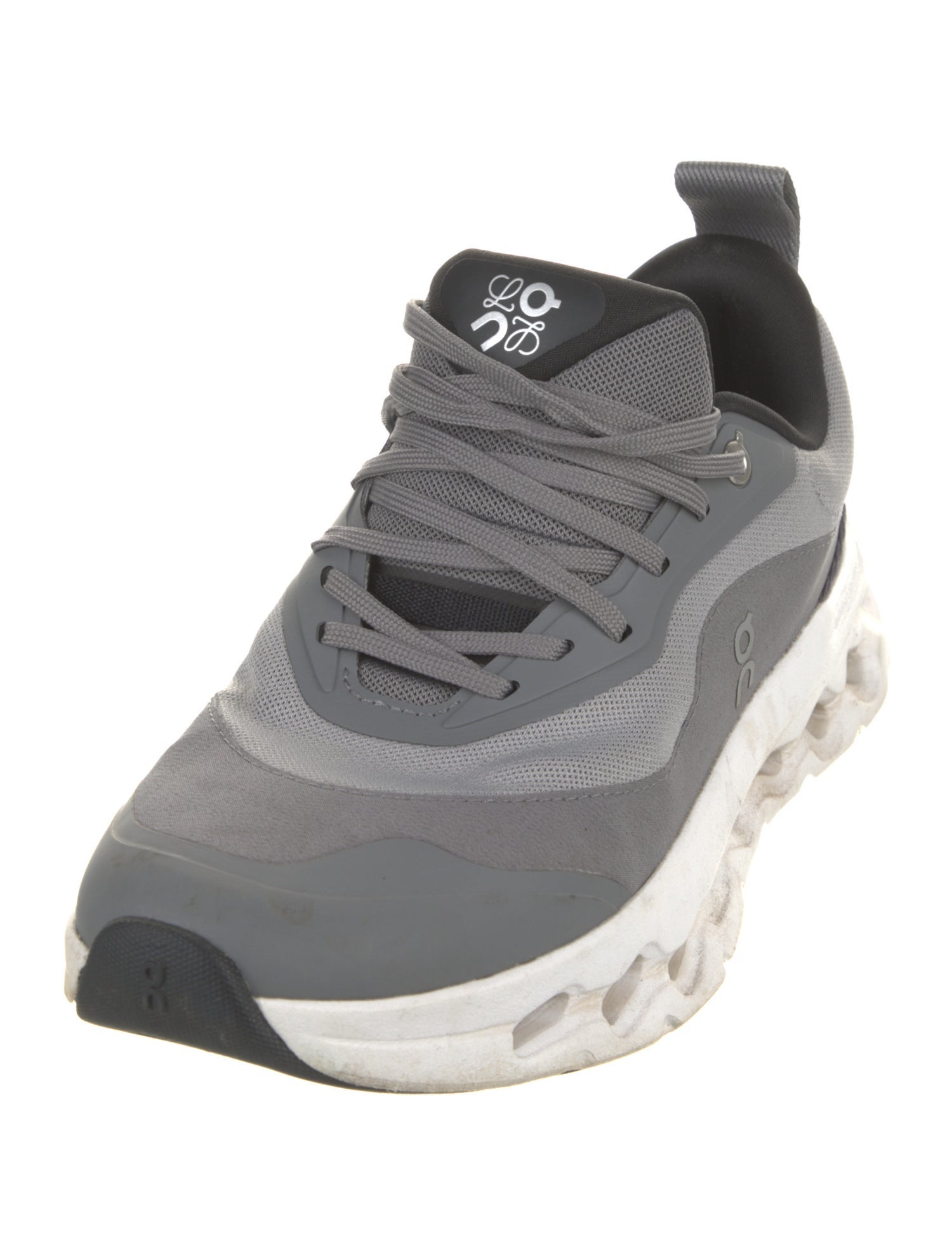 Loewe x On Colorblock Pattern Mesh Accents Athletic Sneakers