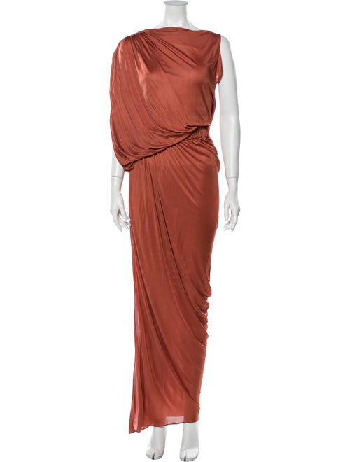 La Petite S***** Bateau Neckline Long Dress Orange
